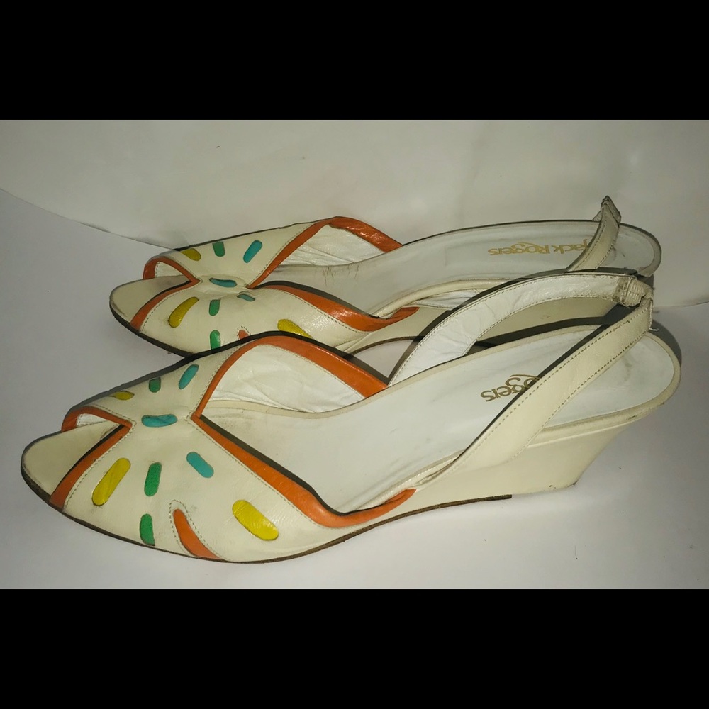 Jack Rogers Open Toe Wedge Heel Sandals 7.5 Swim - Picture 3 of 8